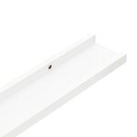 vidaXL Étagères murales 2 Pièces Blanc 115x9x3 cm