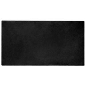 vidaXL Tapis en Fourrure Synthétique de Lapin Noir 80 x 150 cm
