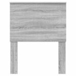vidaXL Tête de lit Gris Sonoma 75 cm Bois d'ingénierie