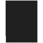 vidaXL Table de chevet Noir 40x30x40 cm Bois d'ingénierie