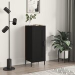 vidaXL Buffet Noir 34 5x34x90 cm Bois d'ingénierie