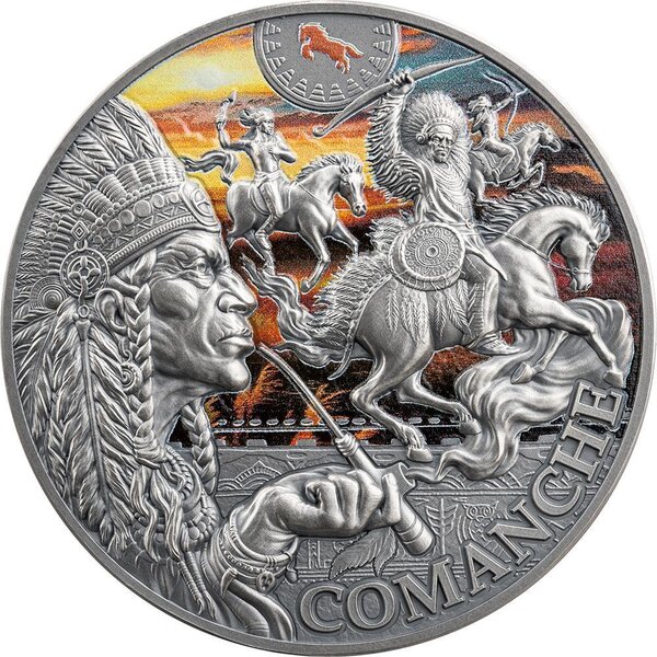 Pièce de monnaie en Argent 2000 Francs g 62.2 (2 oz) Millésime 2024 Tribal Spirit COMANCHE