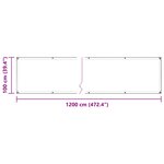 vidaXL Couverture pour plantes Transparent 1 x 12 m PVC