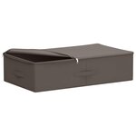 vidaXL Boîte de rangement 24 Pièces Gris 70 x 40 x 18 cm Tissu intissé