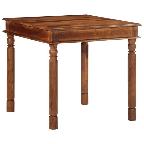vidaXL Table à manger 80x80x77 cm bois d'acacia solide