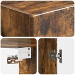 vidaXL Armoire Murale Chêne fumé 33 x 34 5 x 90 cm Bois d'ingénierie