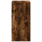 vidaXL Table de bar chêne fumé 51x50x103 5 cm bois d'ingénierie