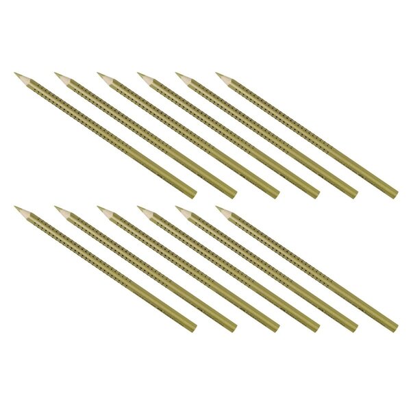 crayon couleur COLOUR GRIP Mine 3 mm Doré x 12 FABER-CASTELL