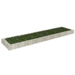 vidaXL Lit surélevé à gabion Acier galvanisé 400x100x20 cm