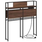 vidaXL Tête de lit de rangement Chêne marron 80 cm Bois d'ingénierie