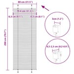 vidaXL Store plissé rose 80x200 cm largeur du tissu 79 4 cm polyester