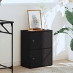 vidaXL Bibliothèque chêne noir 40x24x52 cm bois d'ingénierie