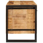 vidaXL Cabinet à chaussures avec porte Marron bois de manguier massif