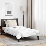 vidaXL Duvet avec Oreiller 2 Pièces Blanc 135 x 220 cm Microfibre