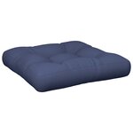 vidaXL Ensemble de coussins en palette bleu marine 60x40x12 cm tissu