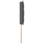 vidaXL Tête de lit LED Design Lignes Gris Foncé 100 cm Tissu