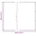 vidaXL Couverture pour plantes Transparent 3 x 4 m PE