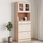 vidaXL Buffet ALTA 77x35x188 cm bois massif de pin