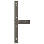 vidaXL Pieds de table basse en T  2 pièces  noir  70 x 25 x (42-43) cm  acier
