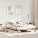 vidaXL Cadre de lit sans matelas 120x190 cm bois de pin massif