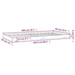 vidaXL Cadre de lit sans matelas blanc 90x200 cm bois de pin massif
