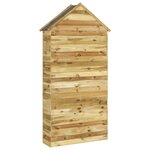 vidaXL Abri à outils de jardin 107x37x220 cm Bois de pin imprégné