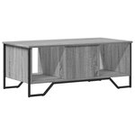 vidaXL Table basse sonoma gris 100x51x40 cm bois d'ingénierie
