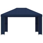 vidaXL Pavillon 4 × 3 m Bleu Polyester et Acier 190 gsm
