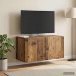 vidaXL Meuble TV mural Bois ancien 59 5 x 31 x 30 cm Bois d'ingénierie