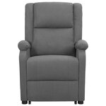 vidaXL Fauteuil Gris foncé Tissu