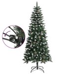 vidaXL Sapin de Noël artificiel avec support Vert 150 cm PVC
