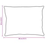 vidaXL Oreillers 2 Pièces Blanc 60 x 80 cm 130gsm 100  coton