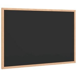 vidaXL Tableau noir avec cadre bois de pin massif noir 60x40 cm