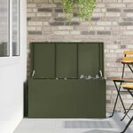 vidaXL Boîte de Rangement Extérieure Vert olive 100 x 50 5 x 50 cm