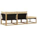 vidaXL Unité de canapé sectionnel Blanc 241 5 x 83 x 73 cm