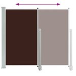 vidaXL Auvent latéral rétractable de patio 160x300 cm Marron