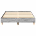 vidaXL Cadre de lit sans matelas sonoma gris 120x200cm bois ingénierie