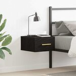 vidaXL Cabinet de chevet Chêne noir 35 x 35 x 20 cm Bois d'ingénierie