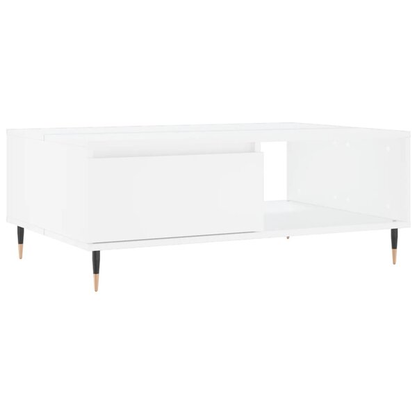 vidaXL Table basse blanc 90x60x35 cm bois d'ingénierie