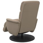 vidaXL Fauteuil inclinable avec repose-pieds cappuccino similicuir