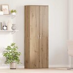 vidaXL Highboard chêne artisanal 60 x 35 x 180 cm Bois d'ingénierie