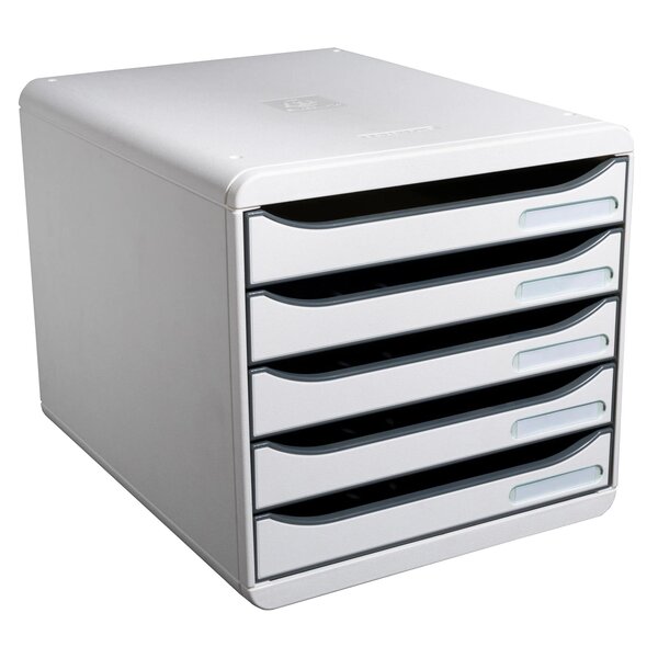 Module De Classement Big Box Plus 5 Tiroirs Office - Gris Lumière - Exacompta