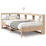 vidaXL Lit bibliothèque sans matelas 75x190 cm bois de pin massif