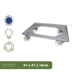 Pack and Move - Chariot Transport - Charge 50 kg - 61 x 41 x 16 1 cm - Avec Roulettes - Déménagement et Transport - Facilement Manipulable