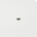 vidaXL Table de jardin Blanc 210 x 96 x 72 cm Plastique