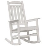 Chaises Berçantes vidaXL 2 Pièces Blanches 70x92x107.5 cm HDPE