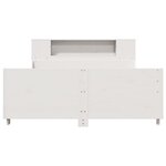 vidaXL Cadre de lit sans matelas blanc 140x190 cm bois de pin massif