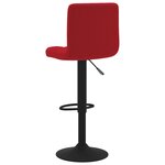 vidaXL Tabouret de bar Rouge bordeaux Velours