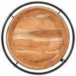 vidaXL Table d'appoint Ø55x60 cm bois massif d'acacia