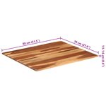 vidaXL Dessus de table bois massif d'acacia 15-16 mm 70x80 cm